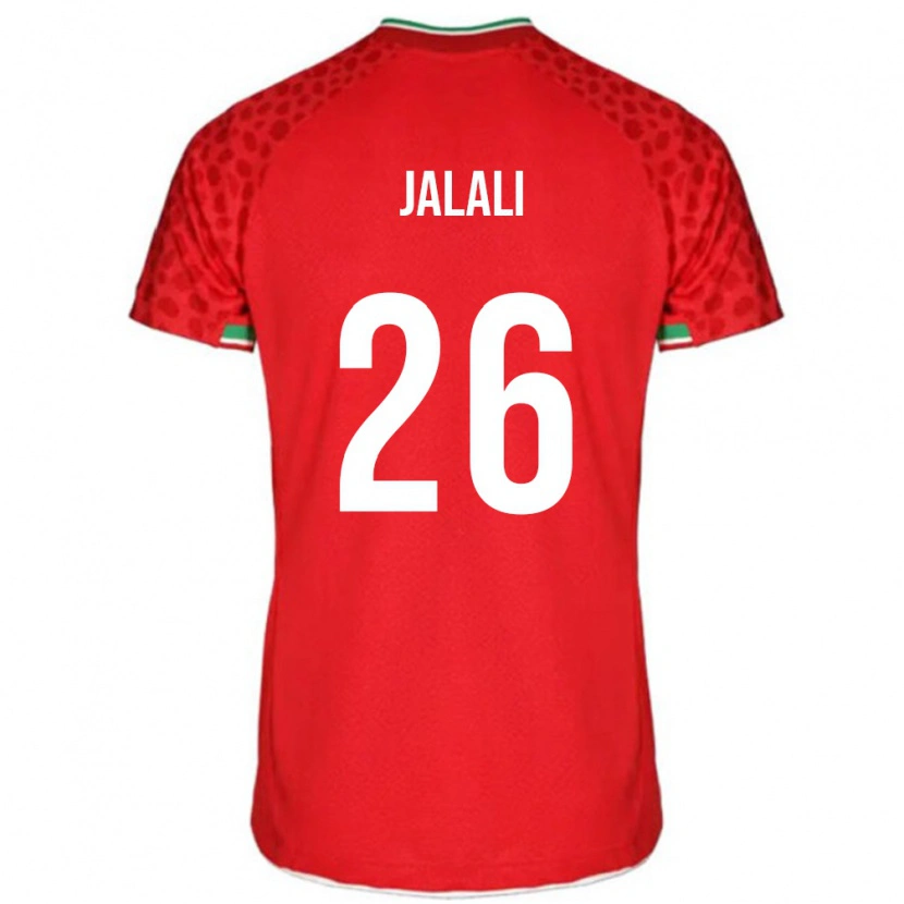 Danxen Dame Iran Abolfazl Jalali #26 Rød Bortetrøye Drakt Trøye 24-26 Skjorter T-Skjorte