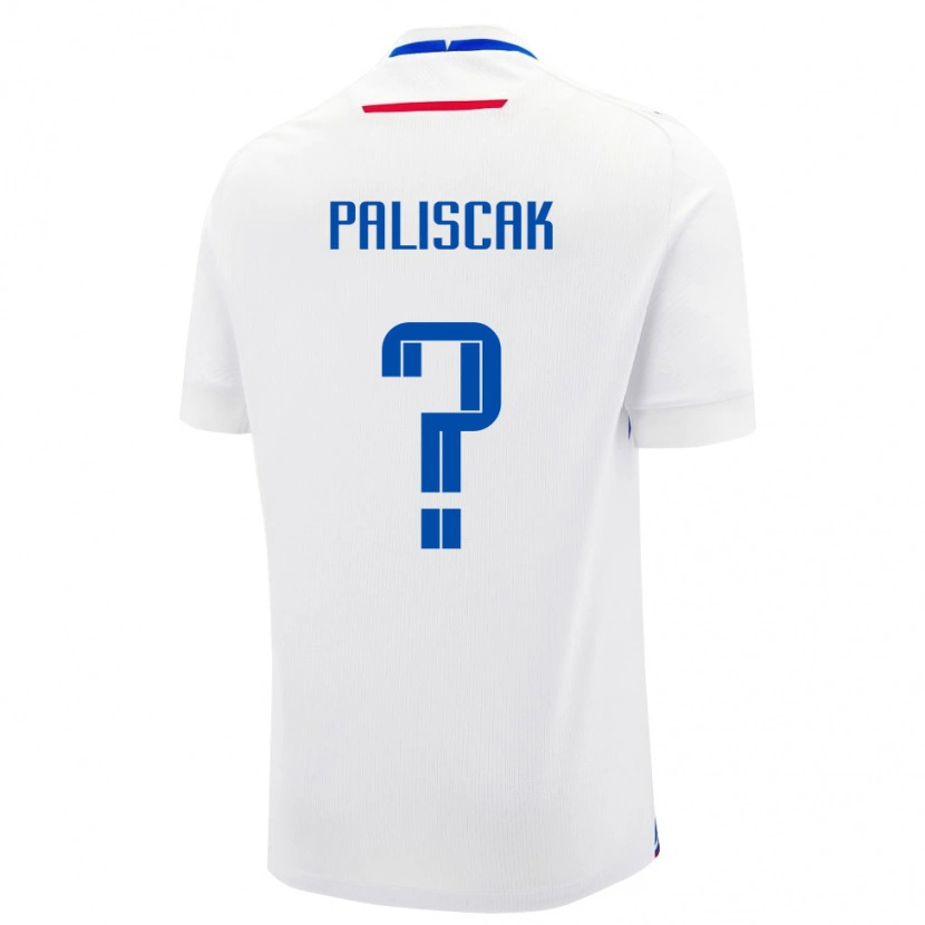 Danxen Dame Slovakia Tobias Paliscak #0 Hvit Bortetrøye Drakt Trøye 24-26 Skjorter T-Skjorte
