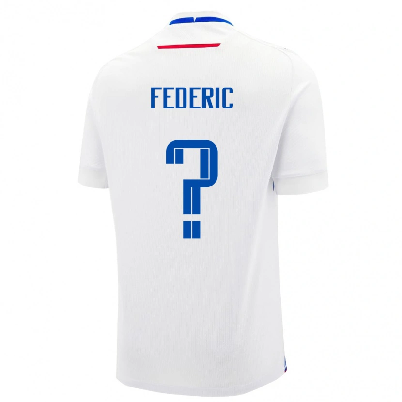 Danxen Dame Slovakia Filip Federic #0 Hvit Bortetrøye Drakt Trøye 24-26 Skjorter T-Skjorte