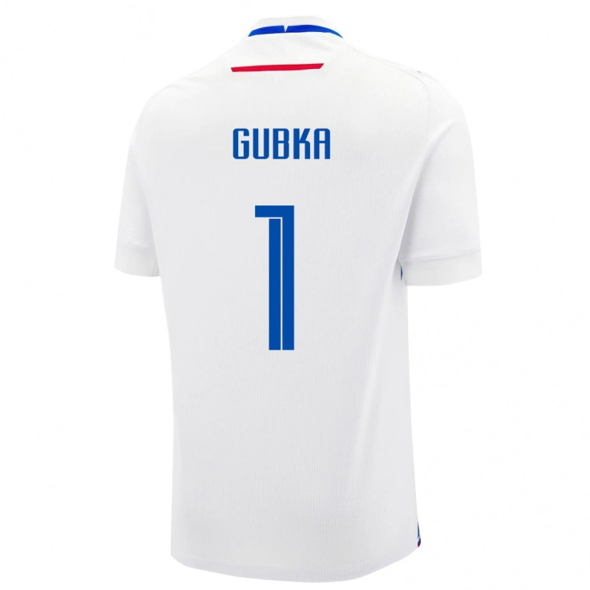 Danxen Dame Slovakia Tomas Gubka #1 Hvit Bortetrøye Drakt Trøye 24-26 Skjorter T-Skjorte