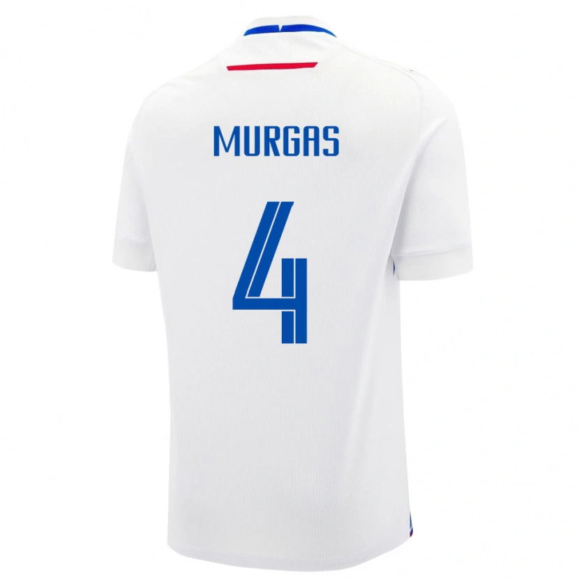 Danxen Dame Slovakia Jan Murgas #4 Hvit Bortetrøye Drakt Trøye 24-26 Skjorter T-Skjorte