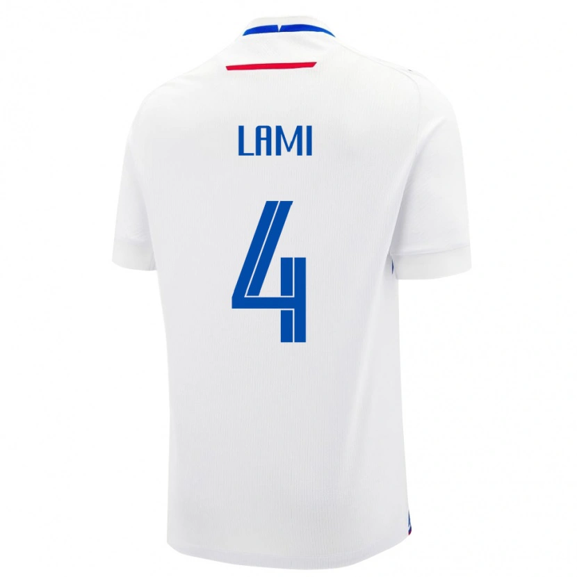 Danxen Dame Slovakia Adam Lami #4 Hvit Bortetrøye Drakt Trøye 24-26 Skjorter T-Skjorte
