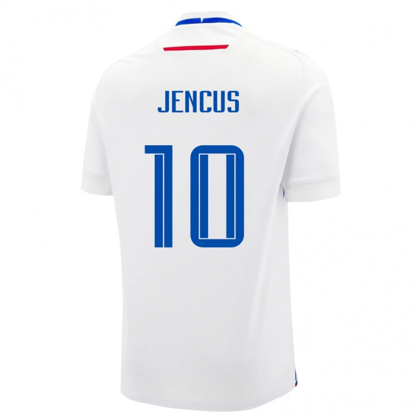 Danxen Dame Slovakia Martin Jencus #10 Hvit Bortetrøye Drakt Trøye 24-26 Skjorter T-Skjorte