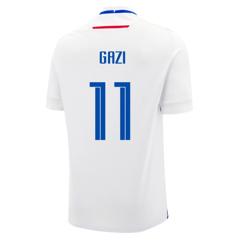 Danxen Dame Slovakia Adam Gazi #11 Hvit Bortetrøye Drakt Trøye 24-26 Skjorter T-Skjorte