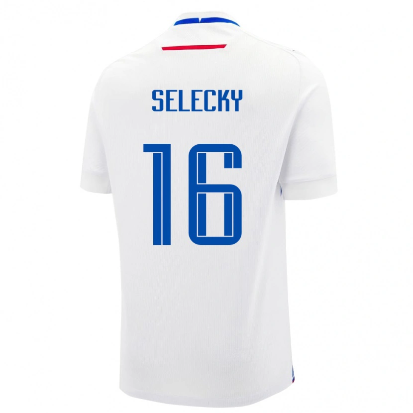Danxen Dame Slovakia Alexander Selecky #16 Hvit Bortetrøye Drakt Trøye 24-26 Skjorter T-Skjorte