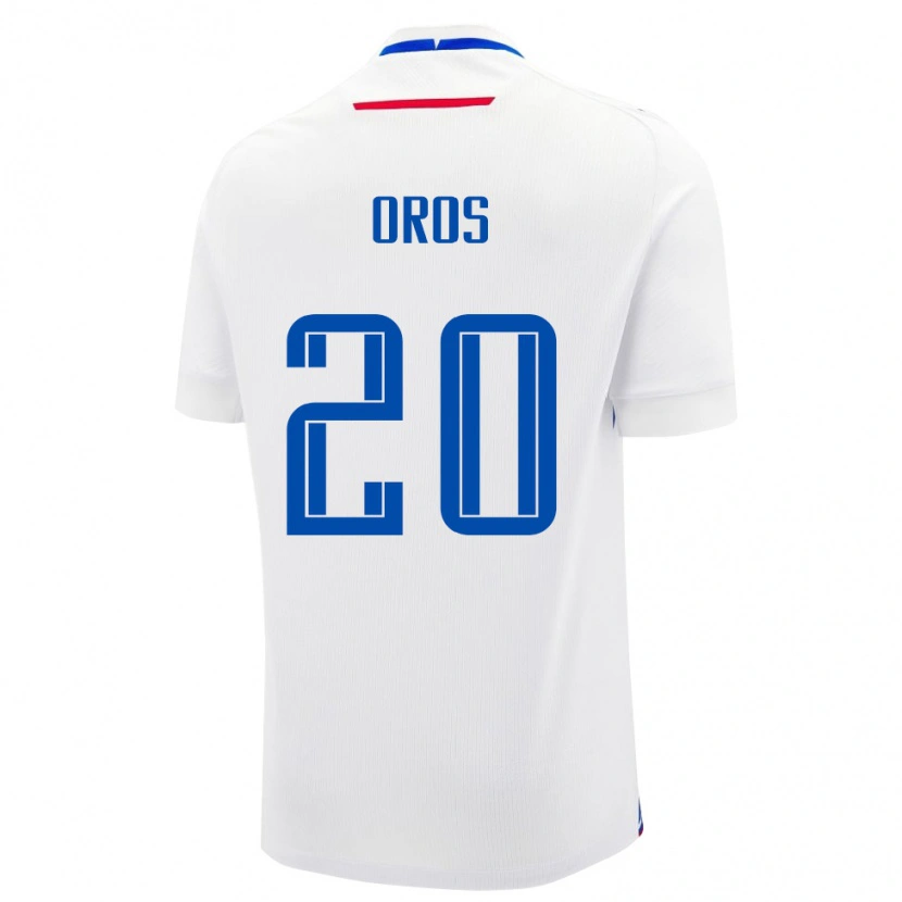 Danxen Dame Slovakia Adam Oros #20 Hvit Bortetrøye Drakt Trøye 24-26 Skjorter T-Skjorte