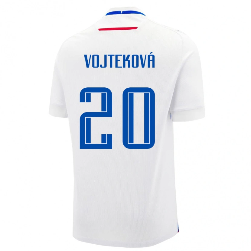 Danxen Dame Slovakia Jana Vojteková #20 Hvit Bortetrøye Drakt Trøye 24-26 Skjorter T-Skjorte