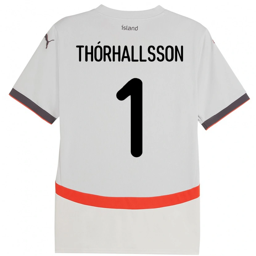 Danxen Dame Island Ívar Arnbro Thórhallsson #1 Hvit Bortetrøye Drakt Trøye 24-26 Skjorter T-Skjorte
