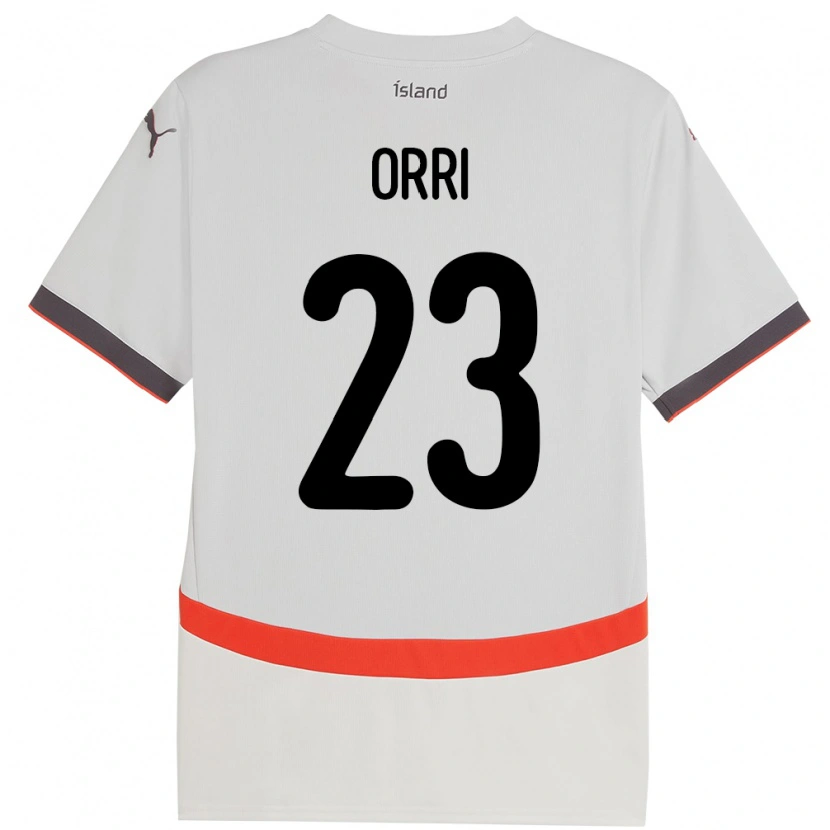 Danxen Dame Island Ágúst Orri Thorsteinsson #23 Hvit Bortetrøye Drakt Trøye 24-26 Skjorter T-Skjorte