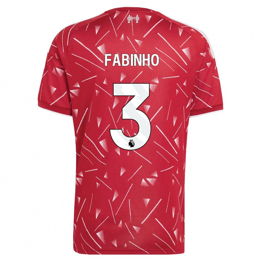 Danxen Dame Fabinho #3 Hvit Rød Hjemmetrøye Drakt Trøye 2026/27 Skjorter T-Skjorte