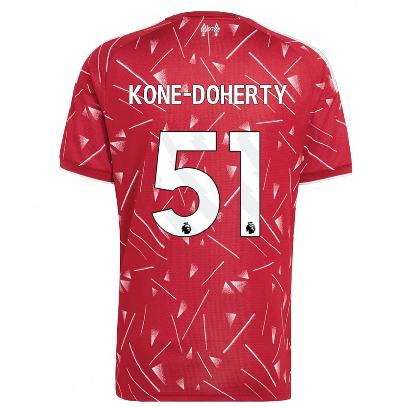 Danxen Dame Trent Kone-Doherty #51 Hvit Rød Hjemmetrøye Drakt Trøye 2026/27 Skjorter T-Skjorte