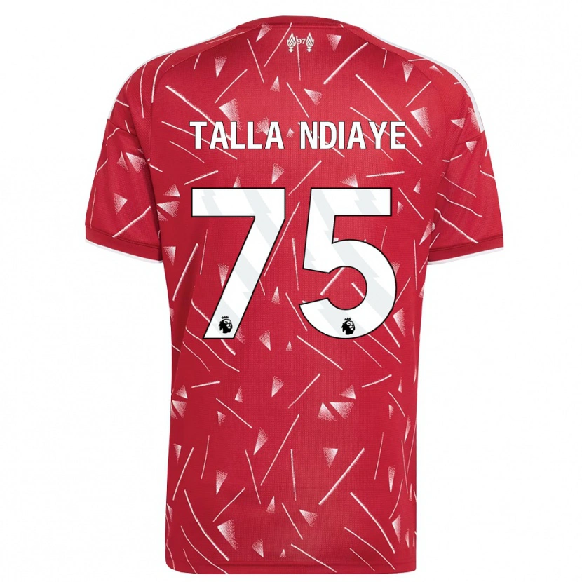 Danxen Dame Mor Talla Ndiaye #75 Hvit Rød Hjemmetrøye Drakt Trøye 2026/27 Skjorter T-Skjorte