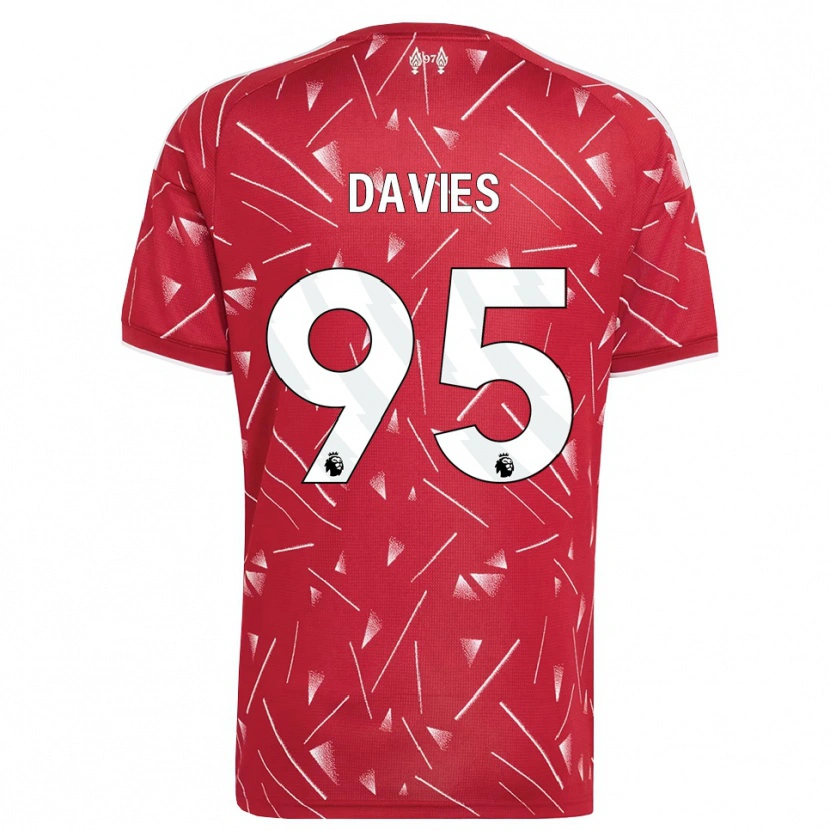 Danxen Dame Harvey Davies #95 Hvit Rød Hjemmetrøye Drakt Trøye 2026/27 Skjorter T-Skjorte
