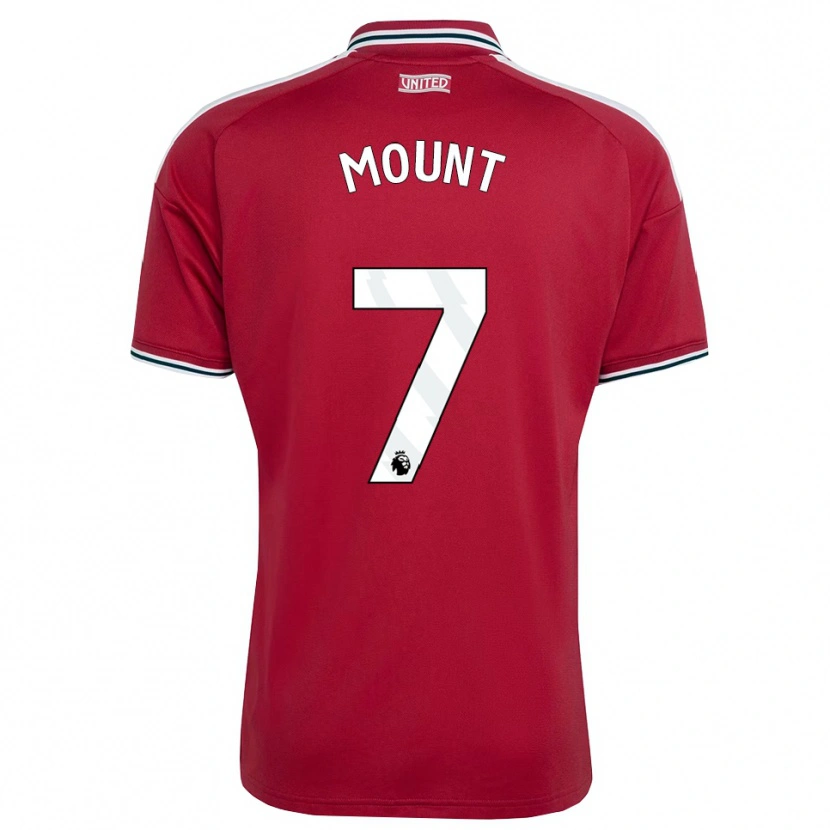 Danxen Dame Mason Mount #7 Rød Gul Hvit Hjemmetrøye Drakt Trøye 2026/27 Skjorter T-Skjorte