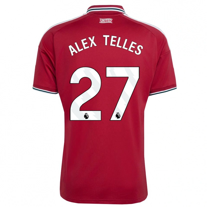 Danxen Dame Alex Nicolao Telles #27 Rød Gul Hvit Hjemmetrøye Drakt Trøye 2026/27 Skjorter T-Skjorte