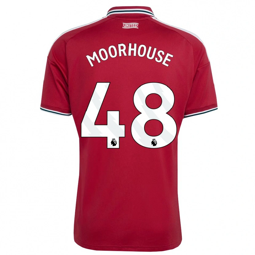 Danxen Dame Jack Moorhouse #48 Rød Gul Hvit Hjemmetrøye Drakt Trøye 2026/27 Skjorter T-Skjorte