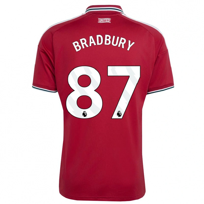 Danxen Dame Louie Bradbury #87 Rød Gul Hvit Hjemmetrøye Drakt Trøye 2026/27 Skjorter T-Skjorte