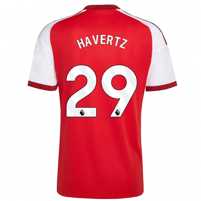 Danxen Dame Kai Havertz #29 Rød Hvit Svart Hjemmetrøye Drakt Trøye 2026/27 Skjorter T-Skjorte