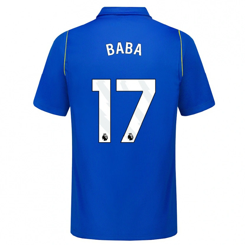 Danxen Dame Abdul-Rahman Baba #17 Blå Gul Hjemmetrøye Drakt Trøye 2026/27 Skjorter T-Skjorte