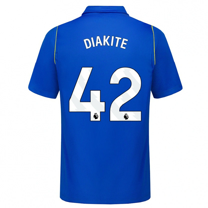 Danxen Dame Calvin Diakite #42 Blå Gul Hjemmetrøye Drakt Trøye 2026/27 Skjorter T-Skjorte