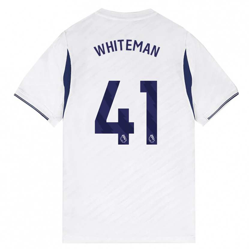 Danxen Dame Alfie Whiteman #41 Hvit Rød Lilla Hjemmetrøye Drakt Trøye 2026/27 Skjorter T-Skjorte