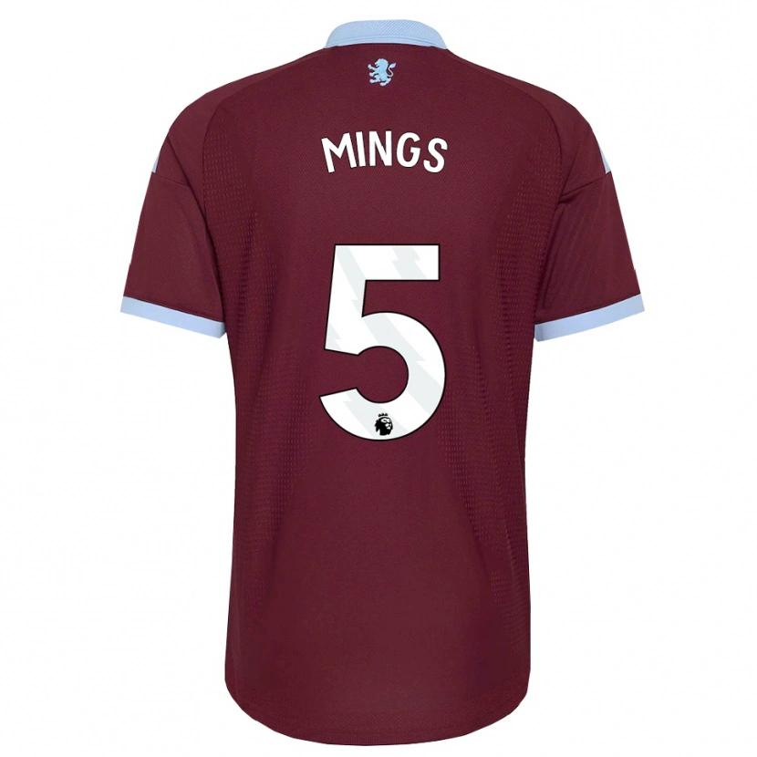 Danxen Dame Tyrone Mings #5 Blå Kornblomst Burgunder Hjemmetrøye Drakt Trøye 2026/27 Skjorter T-Skjorte