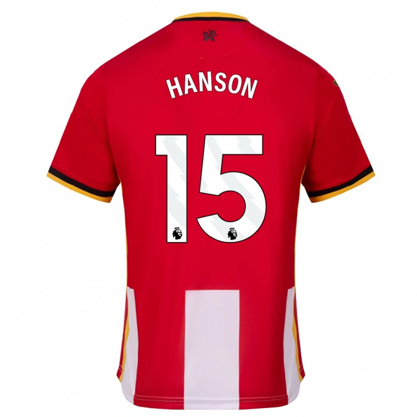 Danxen Dame Jacob Hanson #15 Gul Svart Rød Hjemmetrøye Drakt Trøye 2026/27 Skjorter T-Skjorte