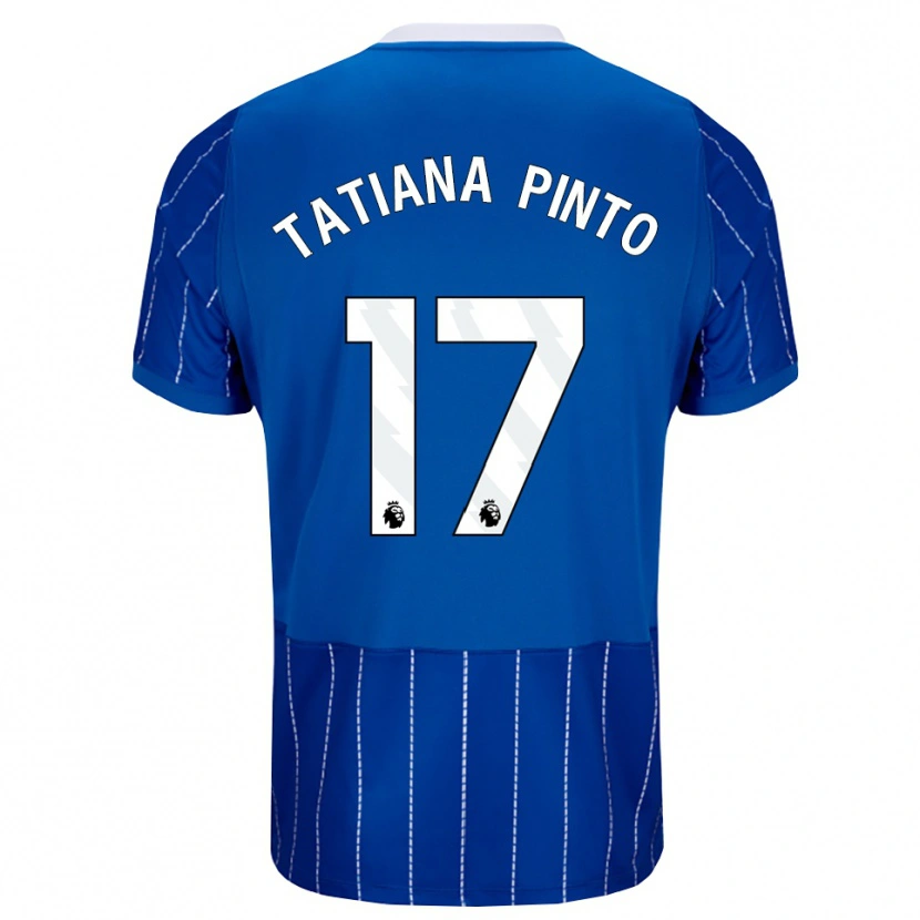 Danxen Dame Tatiana Vanessa Ferreira Pinto #17 Mellomblå Hvit Hjemmetrøye Drakt Trøye 2026/27 Skjorter T-Skjorte