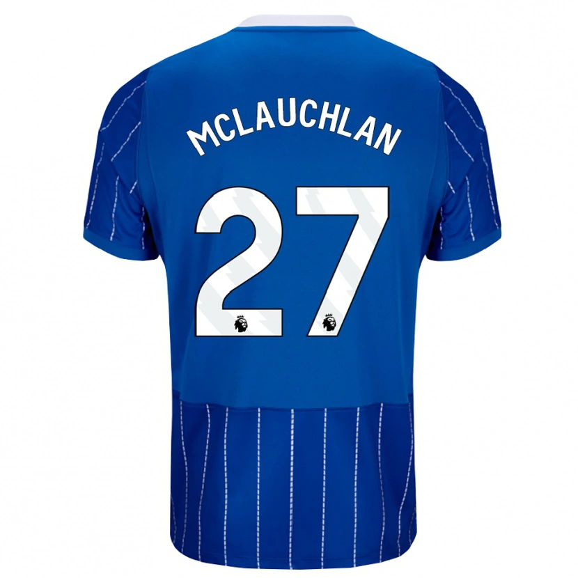 Danxen Dame Rachel Mclauchlan #27 Mellomblå Hvit Hjemmetrøye Drakt Trøye 2026/27 Skjorter T-Skjorte