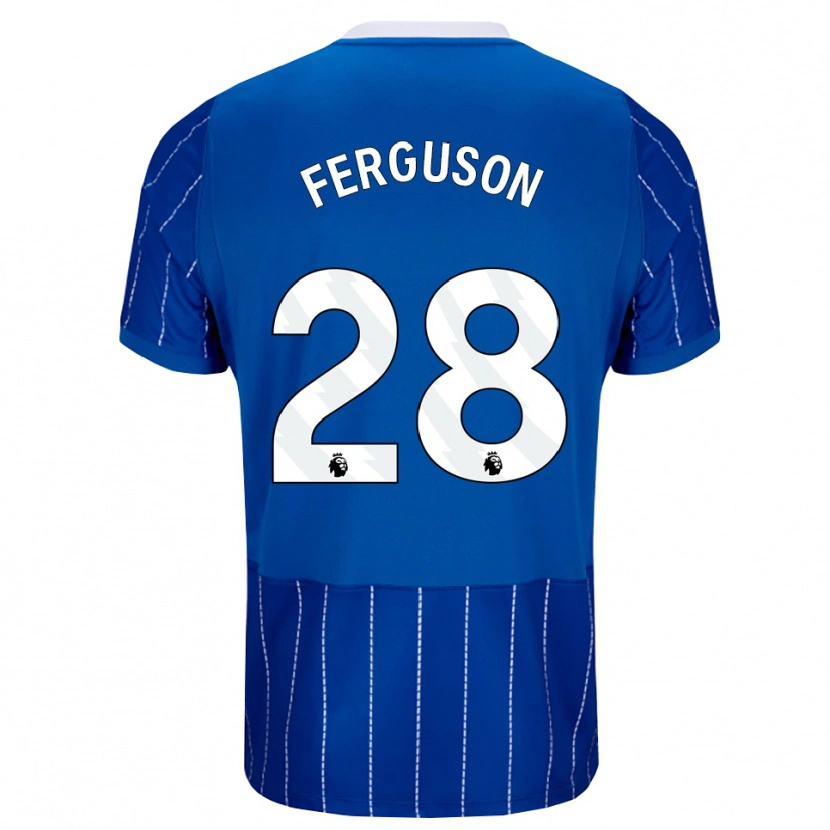 Danxen Dame Evan Ferguson #28 Mellomblå Hvit Hjemmetrøye Drakt Trøye 2026/27 Skjorter T-Skjorte