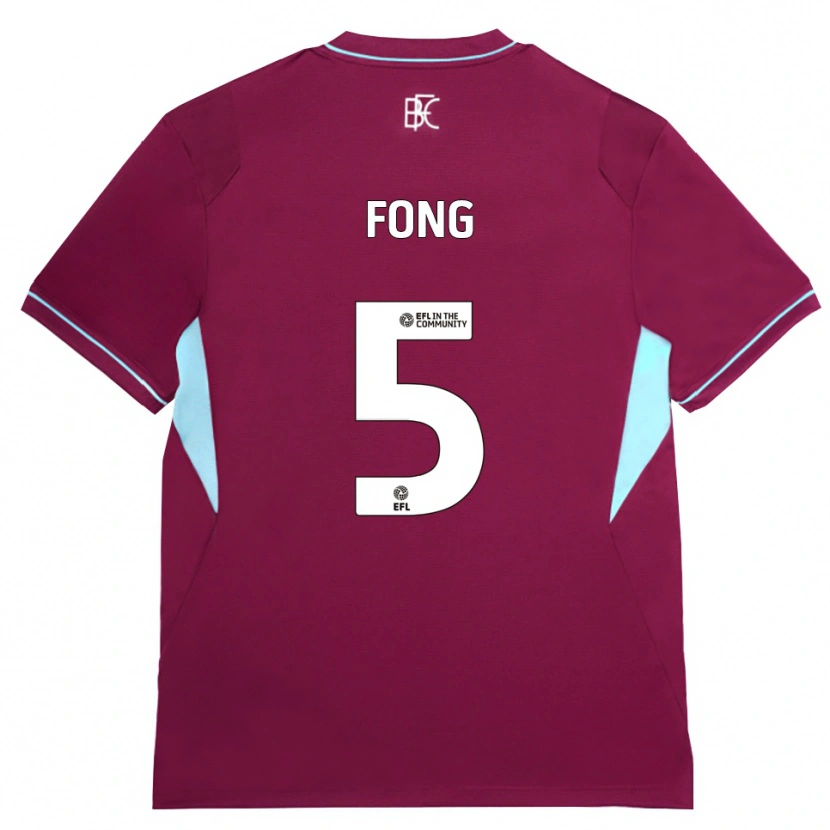 Danxen Dame Luca Fong #5 Burgunder Grønn Hjemmetrøye Drakt Trøye 2026/27 Skjorter T-Skjorte