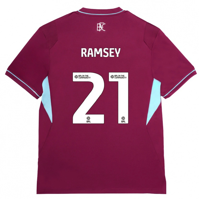 Danxen Dame Aaron Ramsey #21 Burgunder Grønn Hjemmetrøye Drakt Trøye 2026/27 Skjorter T-Skjorte