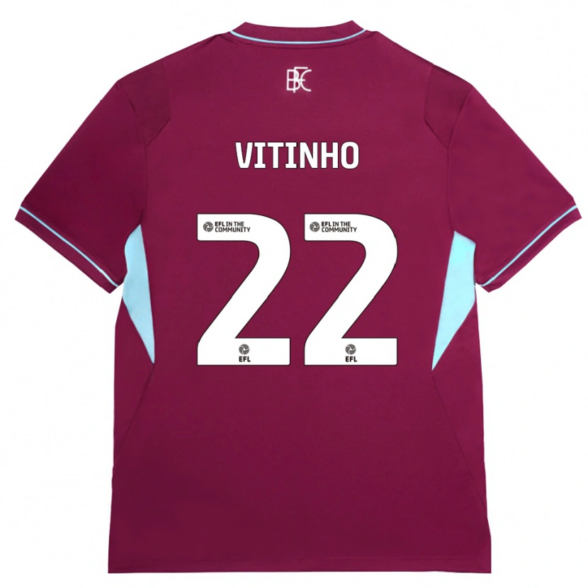 Danxen Dame Vitinho #22 Burgunder Grønn Hjemmetrøye Drakt Trøye 2026/27 Skjorter T-Skjorte