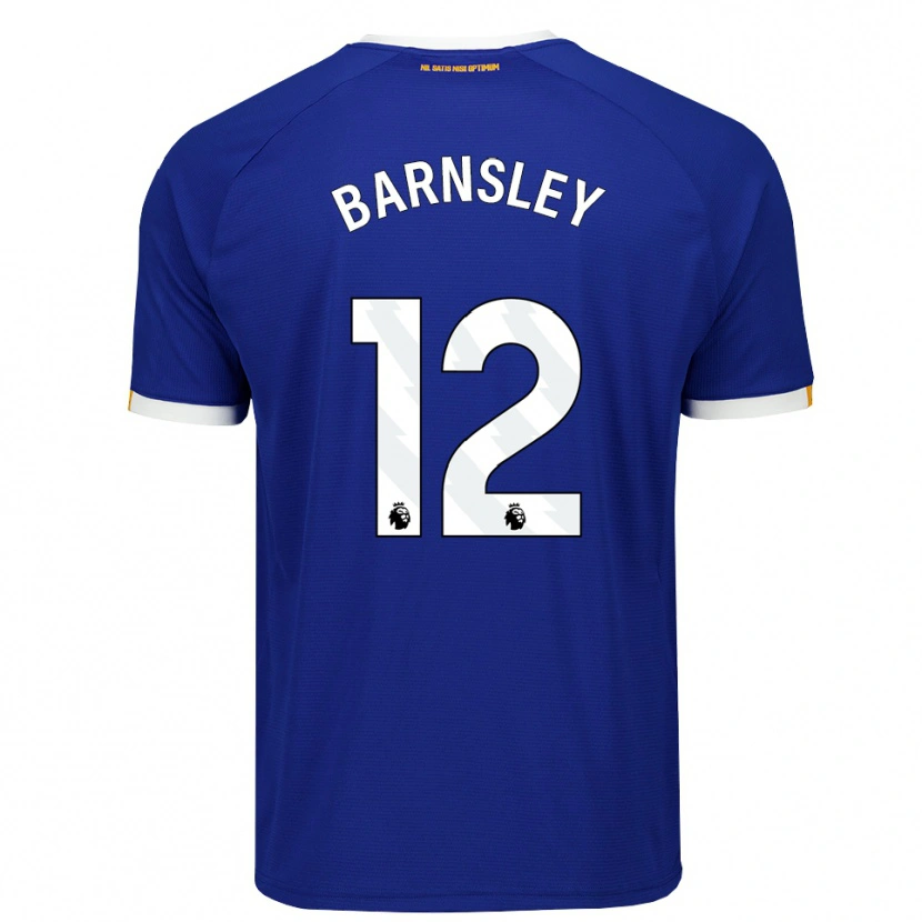Danxen Dame Fraser Barnsley #12 Blå Hvit Gul Hjemmetrøye Drakt Trøye 2026/27 Skjorter T-Skjorte