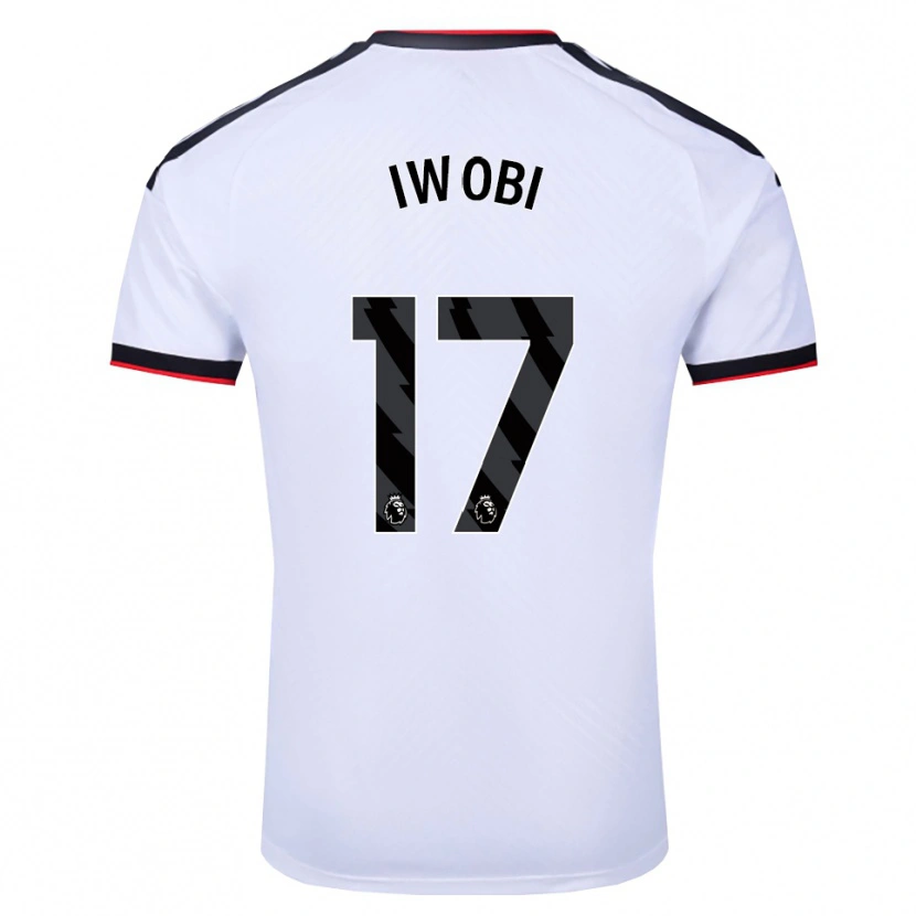 Danxen Dame Alex Iwobi #17 Hvit Svart Rød Hjemmetrøye Drakt Trøye 2026/27 Skjorter T-Skjorte