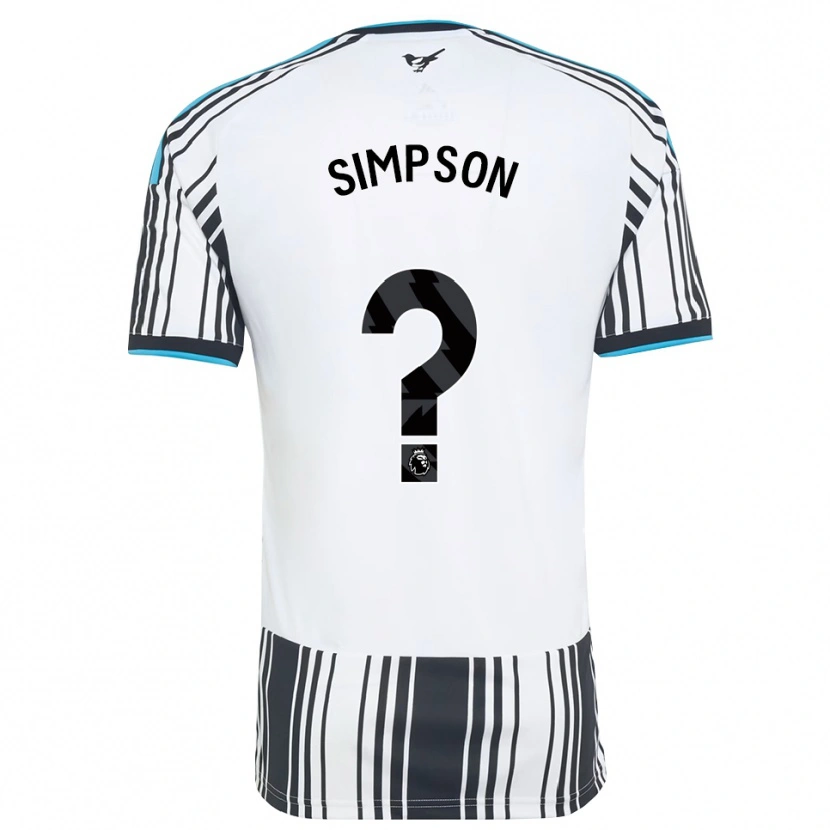 Danxen Dame James Simpson #0 Himmelblå Svart Hvit Hjemmetrøye Drakt Trøye 2026/27 Skjorter T-Skjorte
