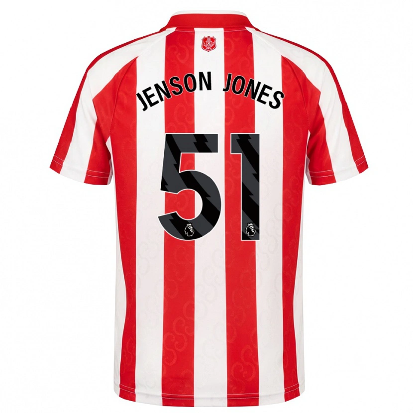 Danxen Dame Jenson Jones #51 Rød Hvit Svart Hjemmetrøye Drakt Trøye 2026/27 Skjorter T-Skjorte