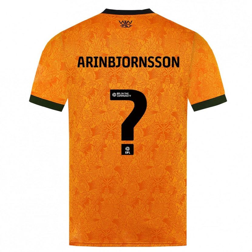 Danxen Dame Palmi Arinbjornsson #0 Oransje Svart Hjemmetrøye Drakt Trøye 2026/27 Skjorter T-Skjorte