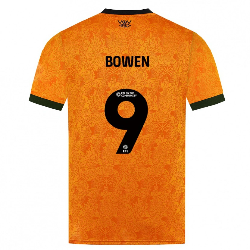Danxen Dame Reiss Bowen #9 Oransje Svart Hjemmetrøye Drakt Trøye 2026/27 Skjorter T-Skjorte