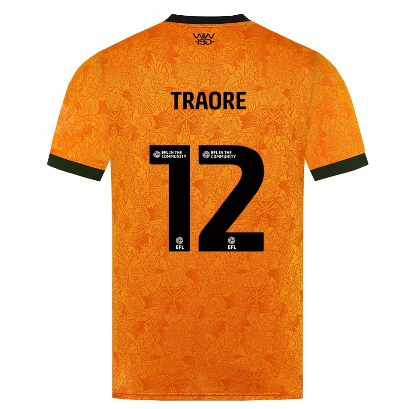 Danxen Dame Boubacar Traoré #12 Oransje Svart Hjemmetrøye Drakt Trøye 2026/27 Skjorter T-Skjorte