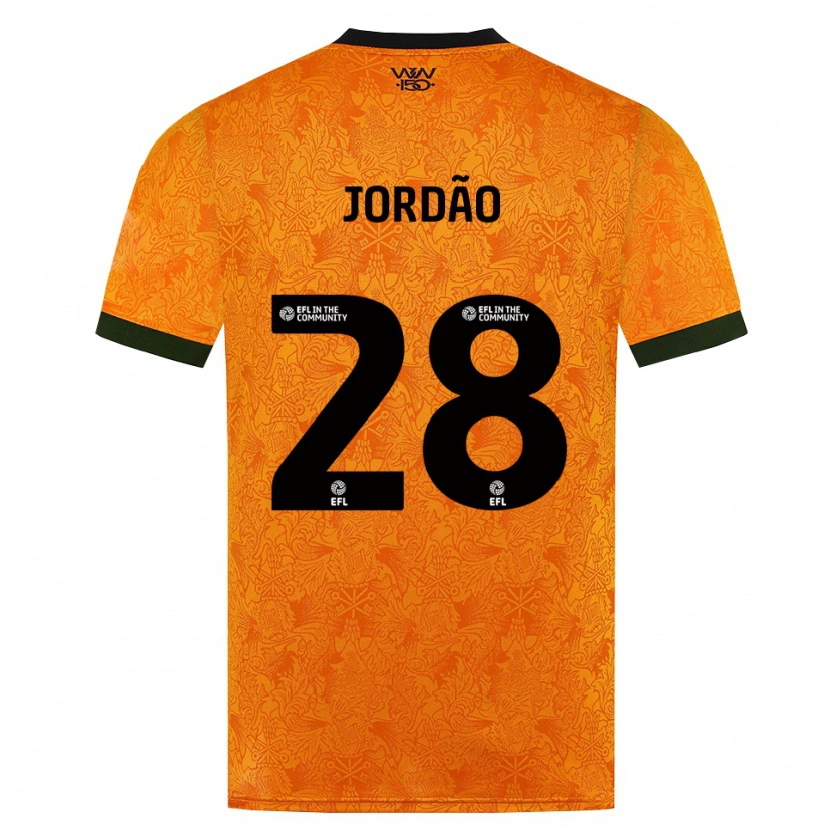 Danxen Dame Bruno Jordão #28 Oransje Svart Hjemmetrøye Drakt Trøye 2026/27 Skjorter T-Skjorte