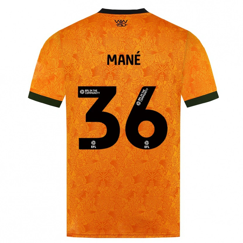 Danxen Dame Mateus Mané #36 Oransje Svart Hjemmetrøye Drakt Trøye 2026/27 Skjorter T-Skjorte