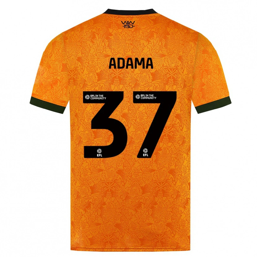 Danxen Dame Adama Traore #37 Oransje Svart Hjemmetrøye Drakt Trøye 2026/27 Skjorter T-Skjorte