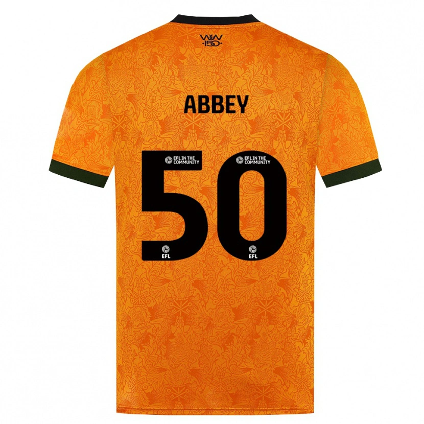 Danxen Dame Jerome Abbey #50 Oransje Svart Hjemmetrøye Drakt Trøye 2026/27 Skjorter T-Skjorte