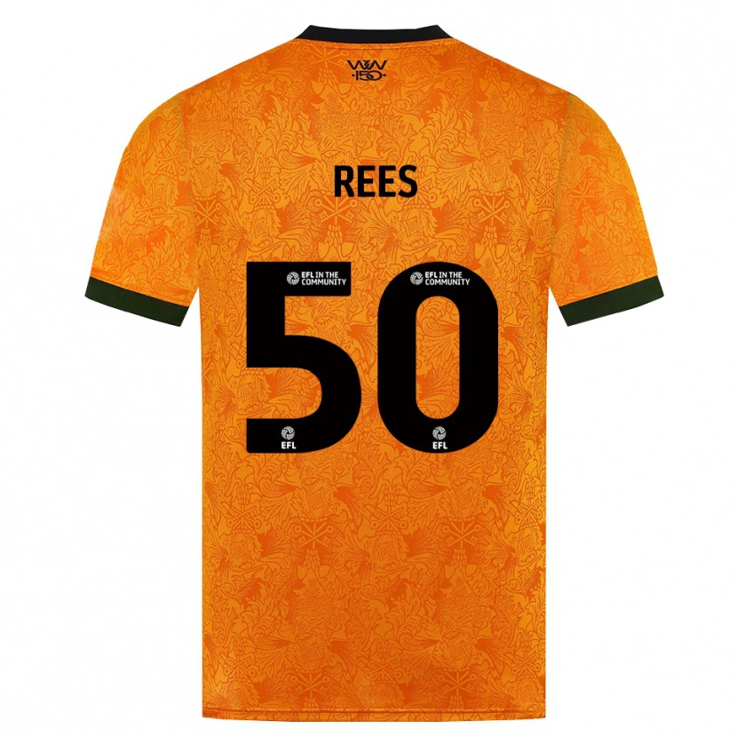 Danxen Dame Mason Rees #50 Oransje Svart Hjemmetrøye Drakt Trøye 2026/27 Skjorter T-Skjorte