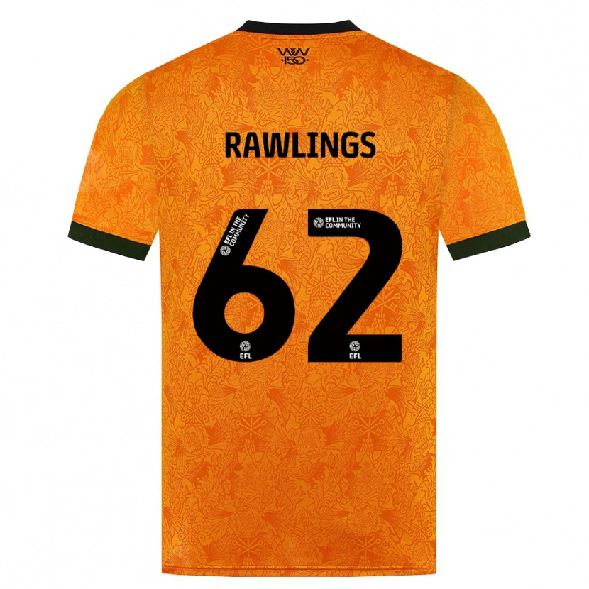 Danxen Dame Luke Rawlings #62 Oransje Svart Hjemmetrøye Drakt Trøye 2026/27 Skjorter T-Skjorte