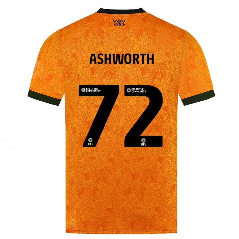 Danxen Dame Finn Ashworth #72 Oransje Svart Hjemmetrøye Drakt Trøye 2026/27 Skjorter T-Skjorte