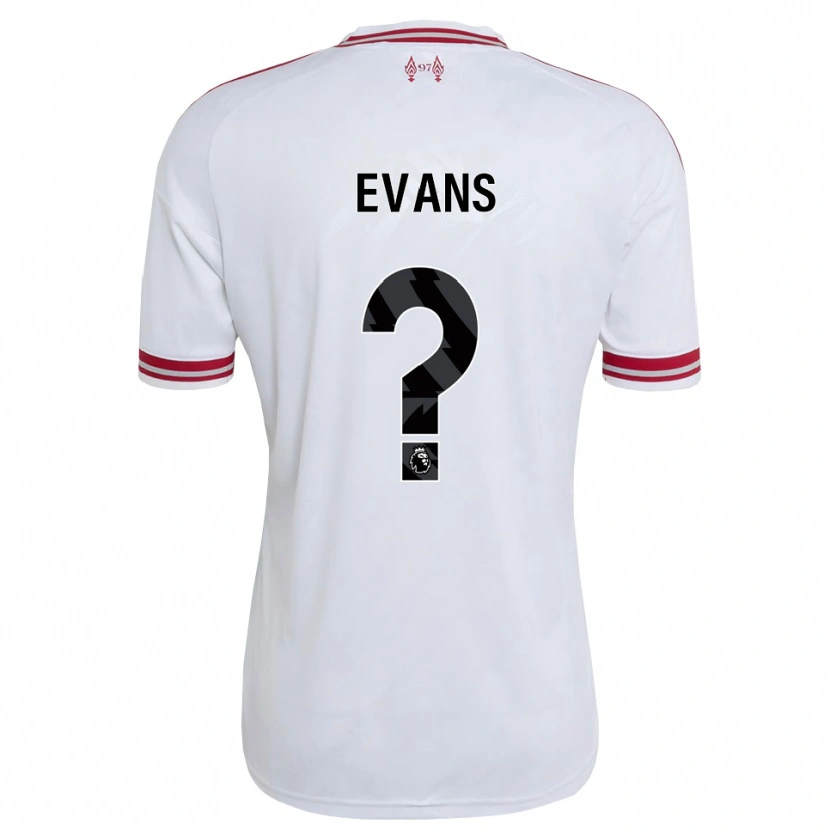 Danxen Dame Noah Evans #0 Rød Hvit Bortetrøye Drakt Trøye 2026/27 Skjorter T-Skjorte