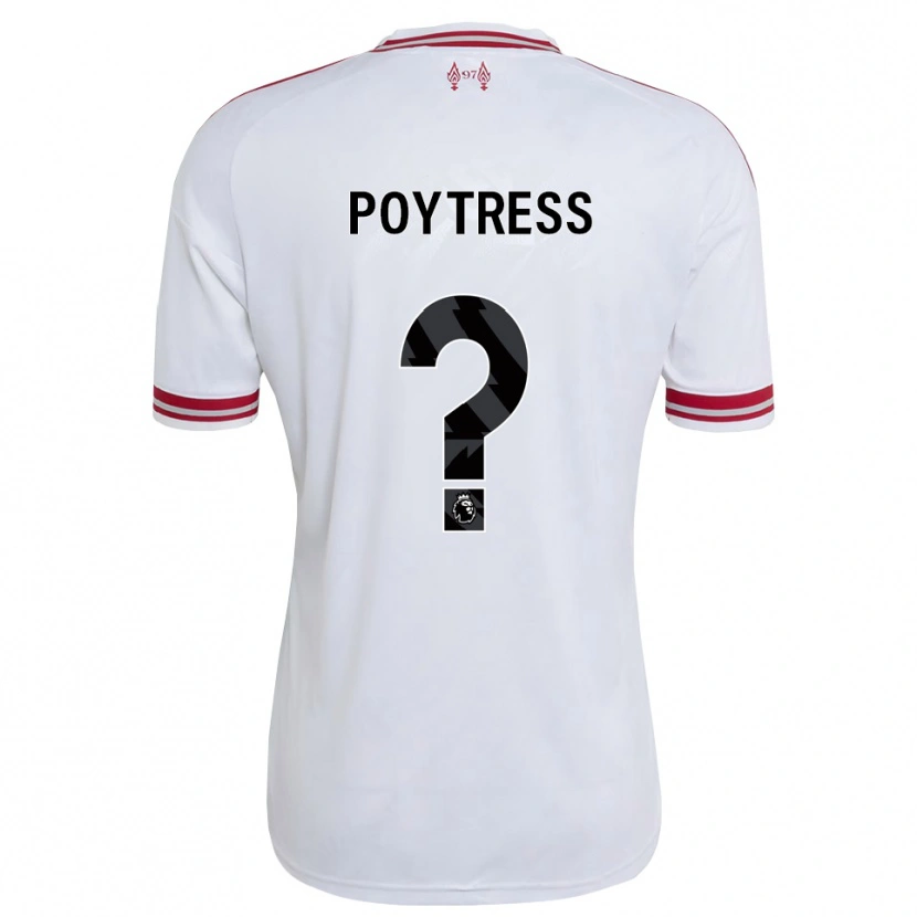 Danxen Dame Jacob Poytress #0 Rød Hvit Bortetrøye Drakt Trøye 2026/27 Skjorter T-Skjorte