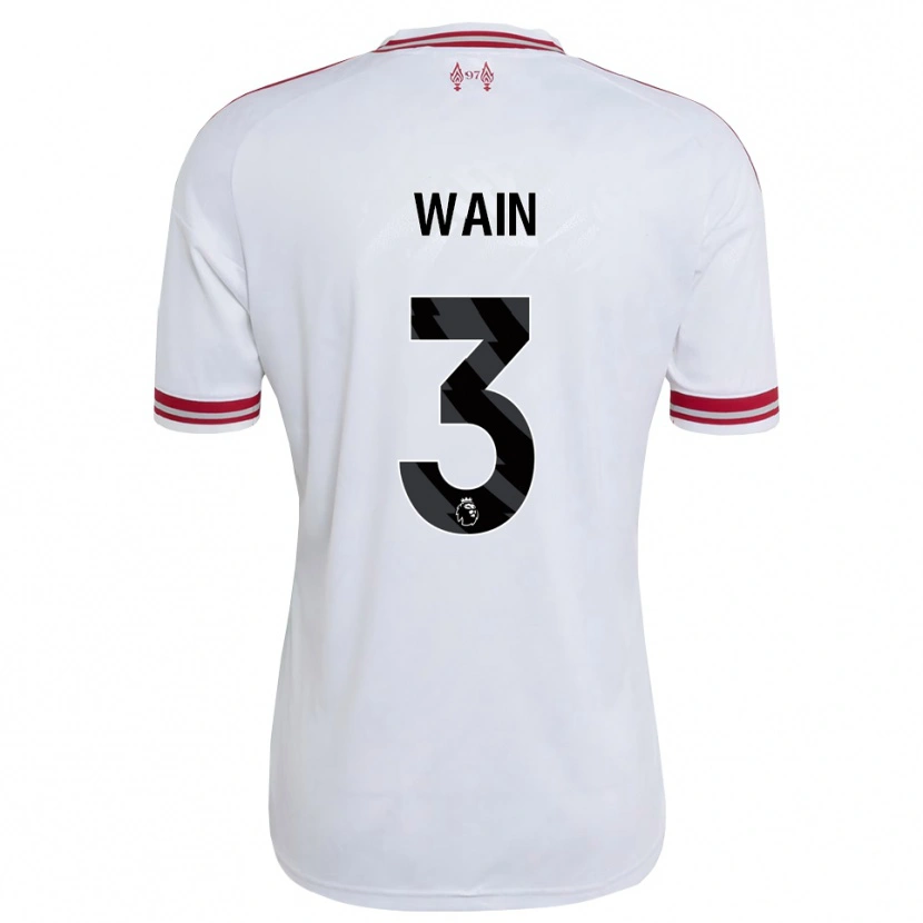 Danxen Dame Cian Wain #3 Rød Hvit Bortetrøye Drakt Trøye 2026/27 Skjorter T-Skjorte